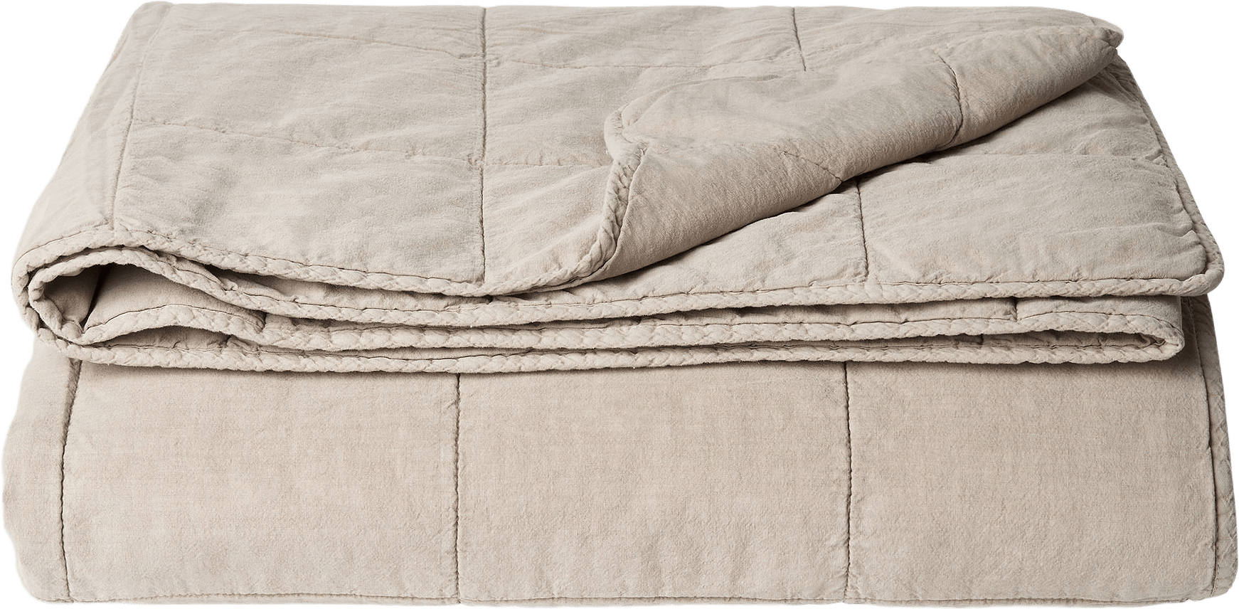 Quiltat överkast CELIA 180x240 cm, från Åhléns Home, i färgen Beige.