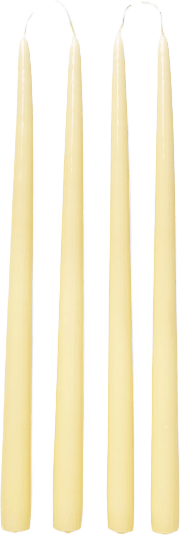 Lackade ljus, 4-pack, från Åhléns Home, i färgen Light Yellow.