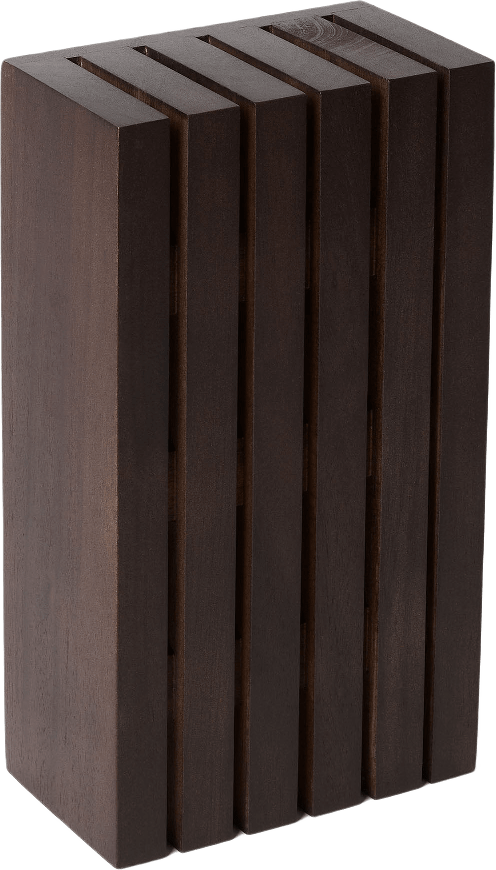 Knivställ i trä FRED, från Åhléns Home, i färgen Dk Brown.