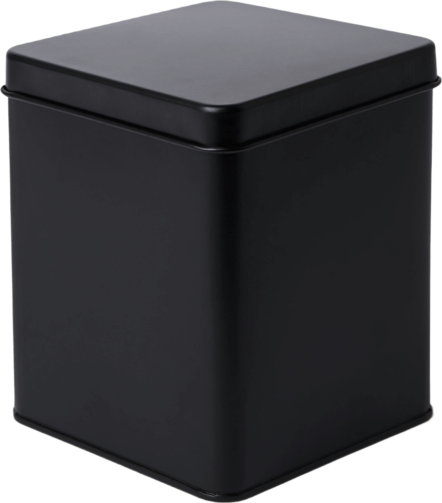 Förvaringsburk i metall BIBI, från Åhléns Home, i färgen Black.