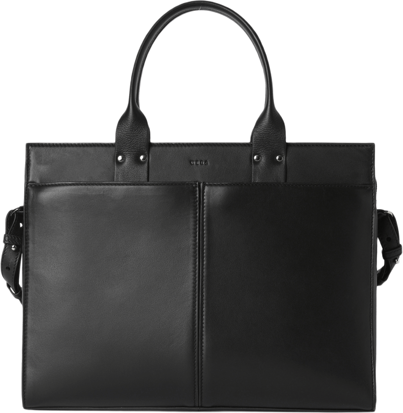 Handväska i läder AMY, från Wera, i färgen Black.