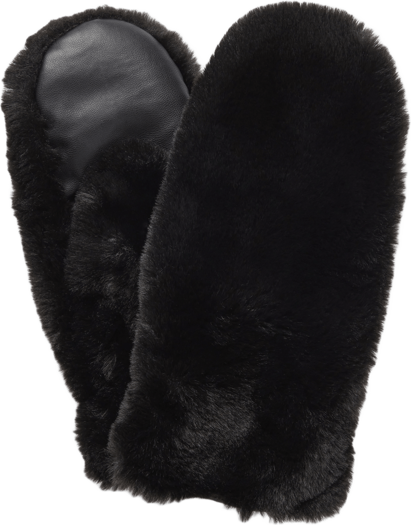 Tumvantar i pälsimitation ALIA, från Carin Wester, i färgen Black.