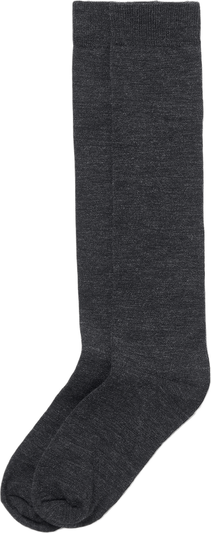 Knästrumpor i merinoullmix, från Å WOMAN, i färgen Dark Grey Melange.