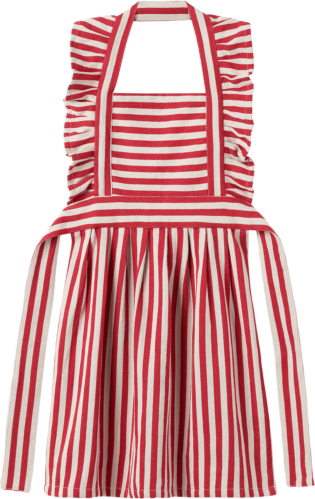 Barnförkläde STRIPES, från Åhléns Home, i färgen Red.