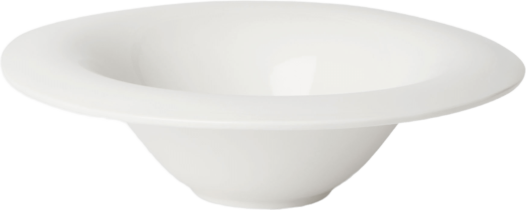 Djup tallrik FLOW 20,5 cm, från Åhléns Home, i färgen White.