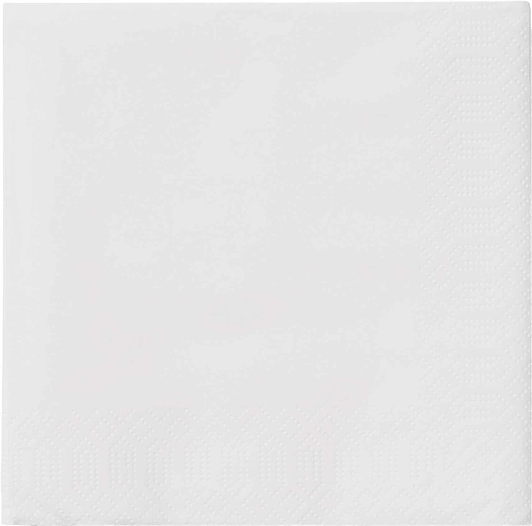 Pappersservetter SOLID 24x24 cm, från Åhléns Home, i färgen White.