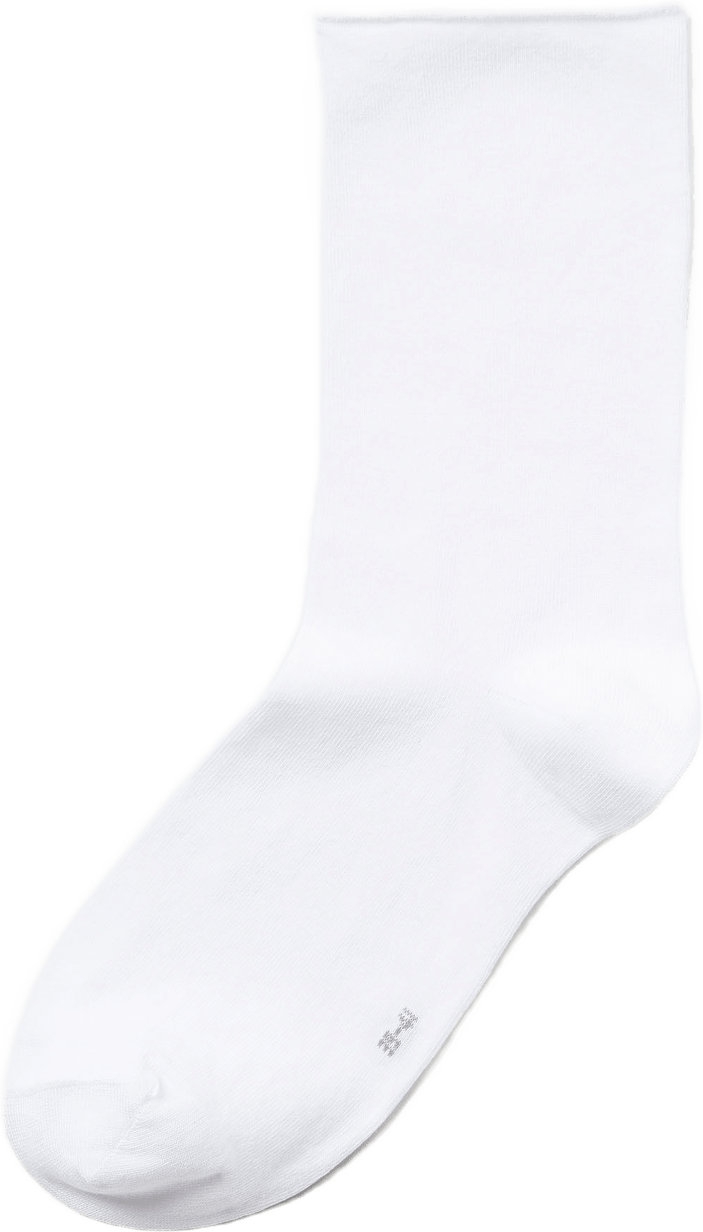 Bomullsstrumpor med rullad kant, från Å WOMAN, i färgen White.