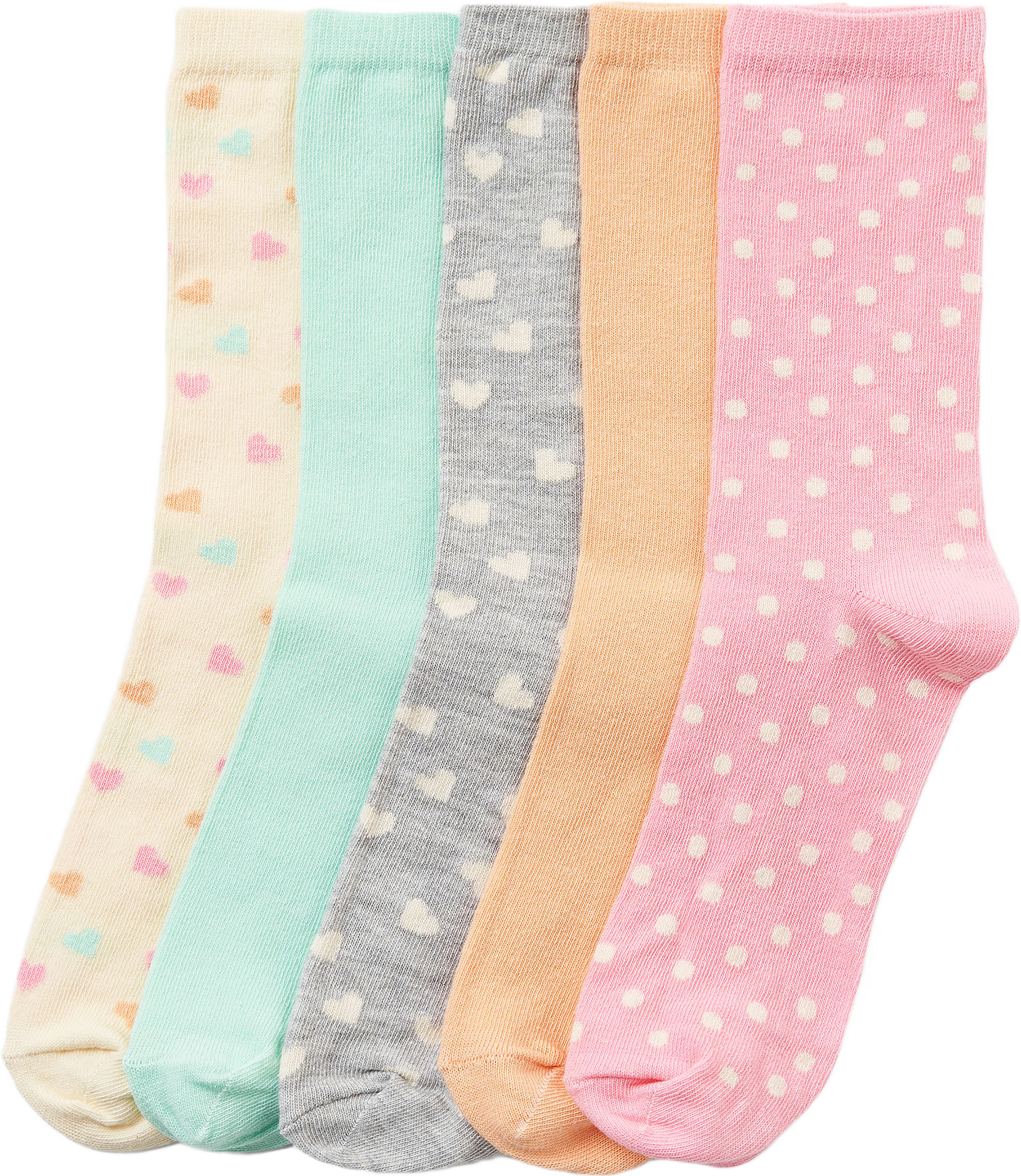 Strumpor i ekologisk bomull SEASON, 5-pack, från Å KIDS, i färgen Hearts.