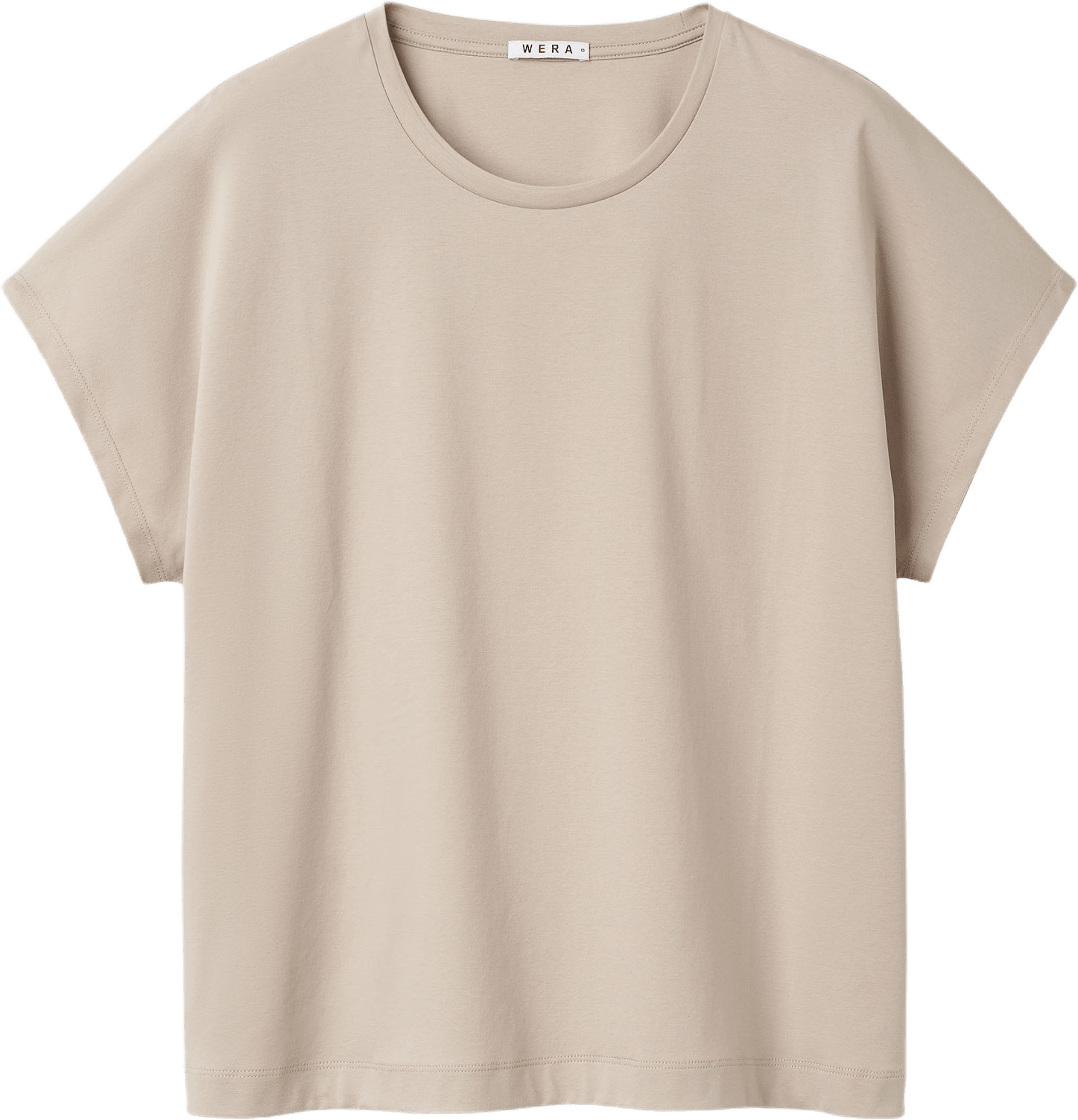 T-shirt med holkärm SORRENTO, från Wera, i färgen Sand.