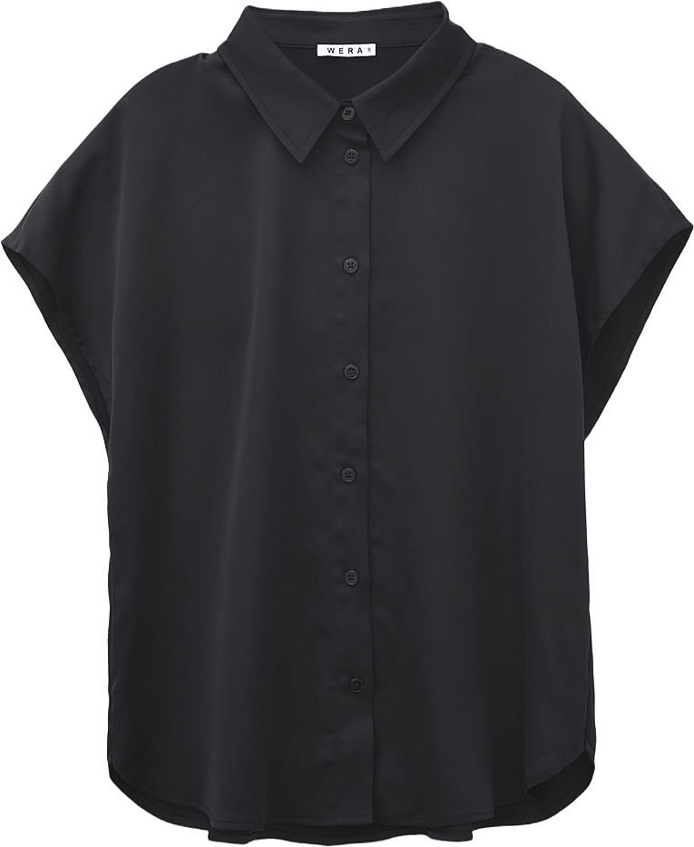 Blus med holkärm LIA, från Wera, i färgen Black.