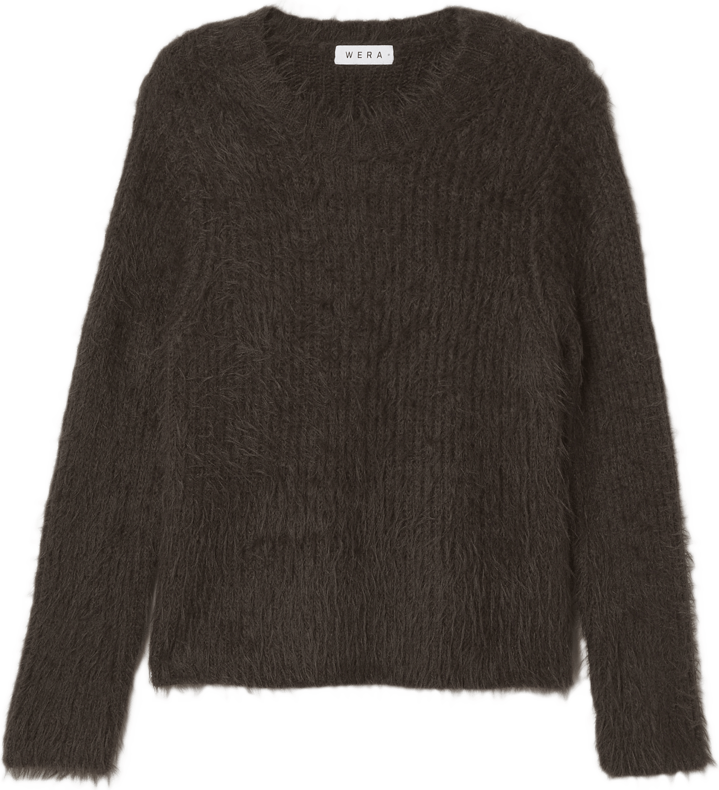 Lurvig tröja NATALIE, från Wera, i färgen Brown.