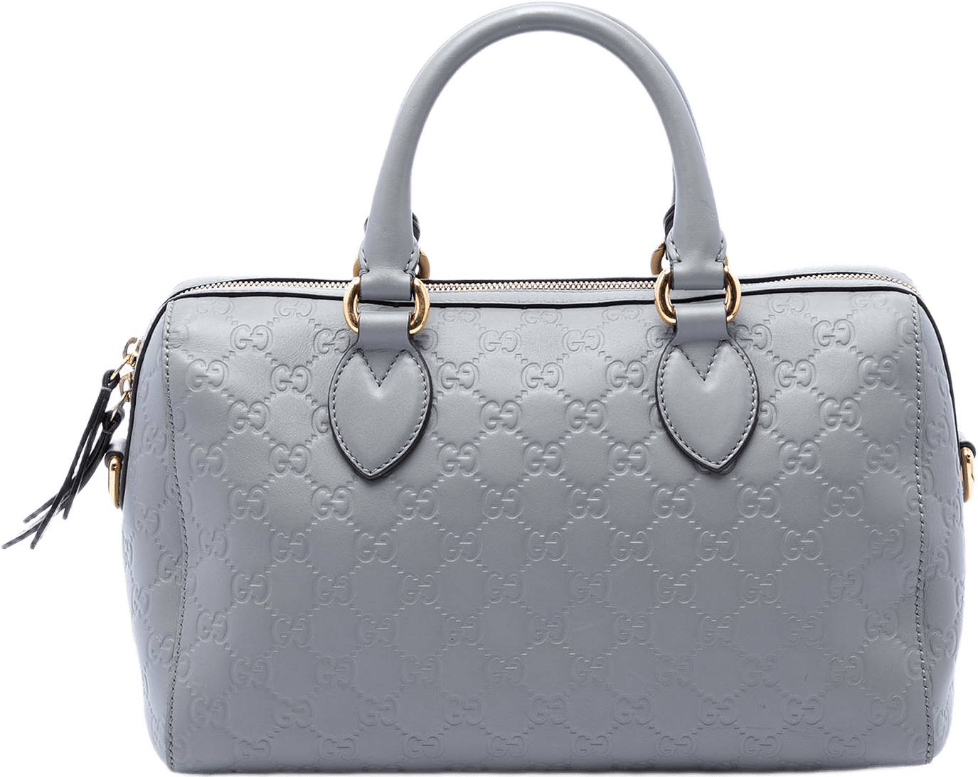 Gucci Guccissima Boston Bag, från Luxclusif, i färgen grå.