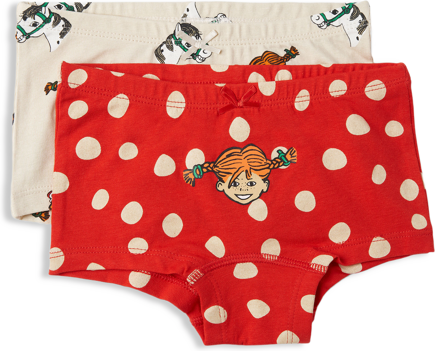 Boxertrosor med Pippi-print KLING, 2-pack