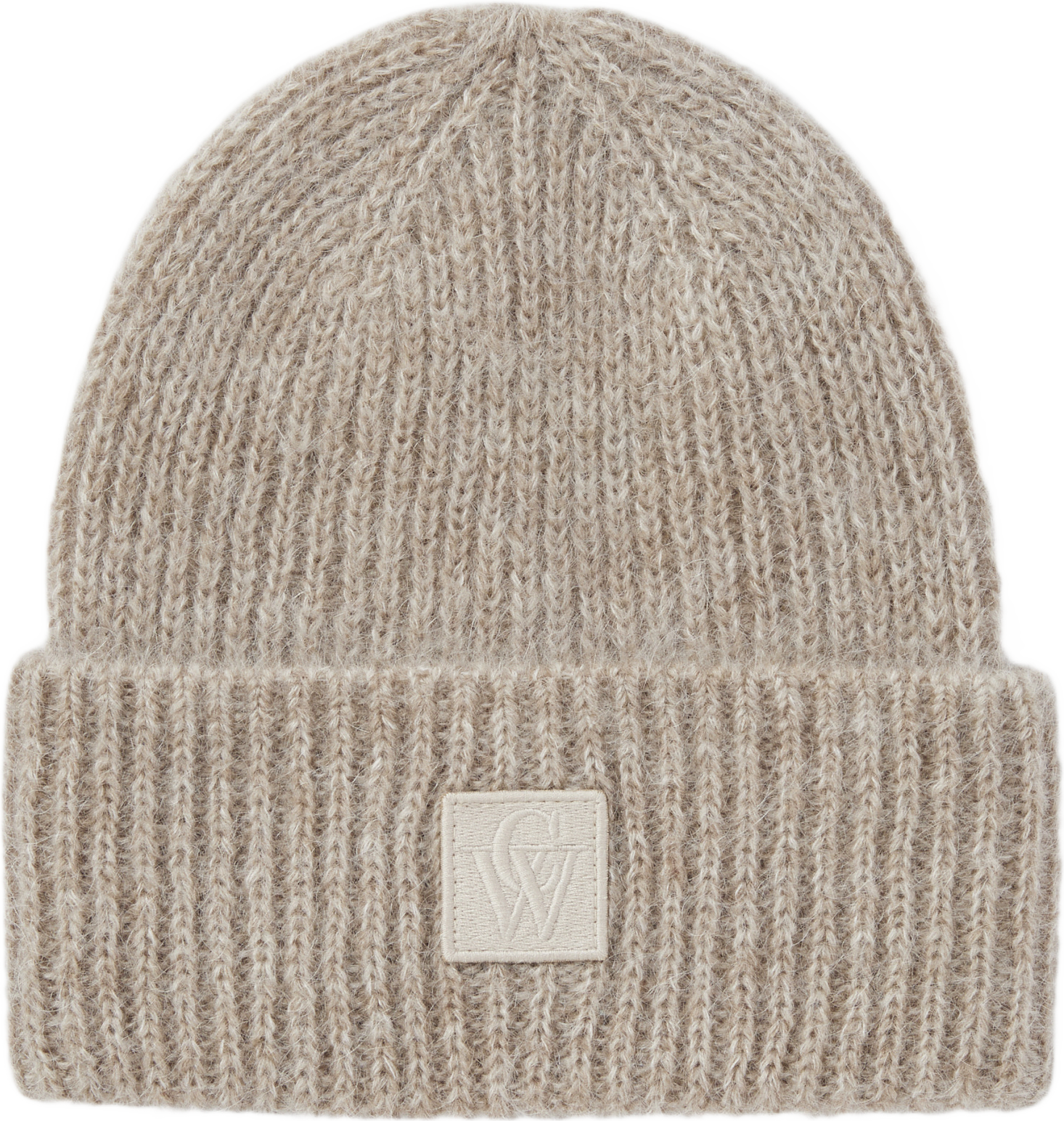 Borstad mössa DALIA, från Carin Wester, i färgen Beige Melange.