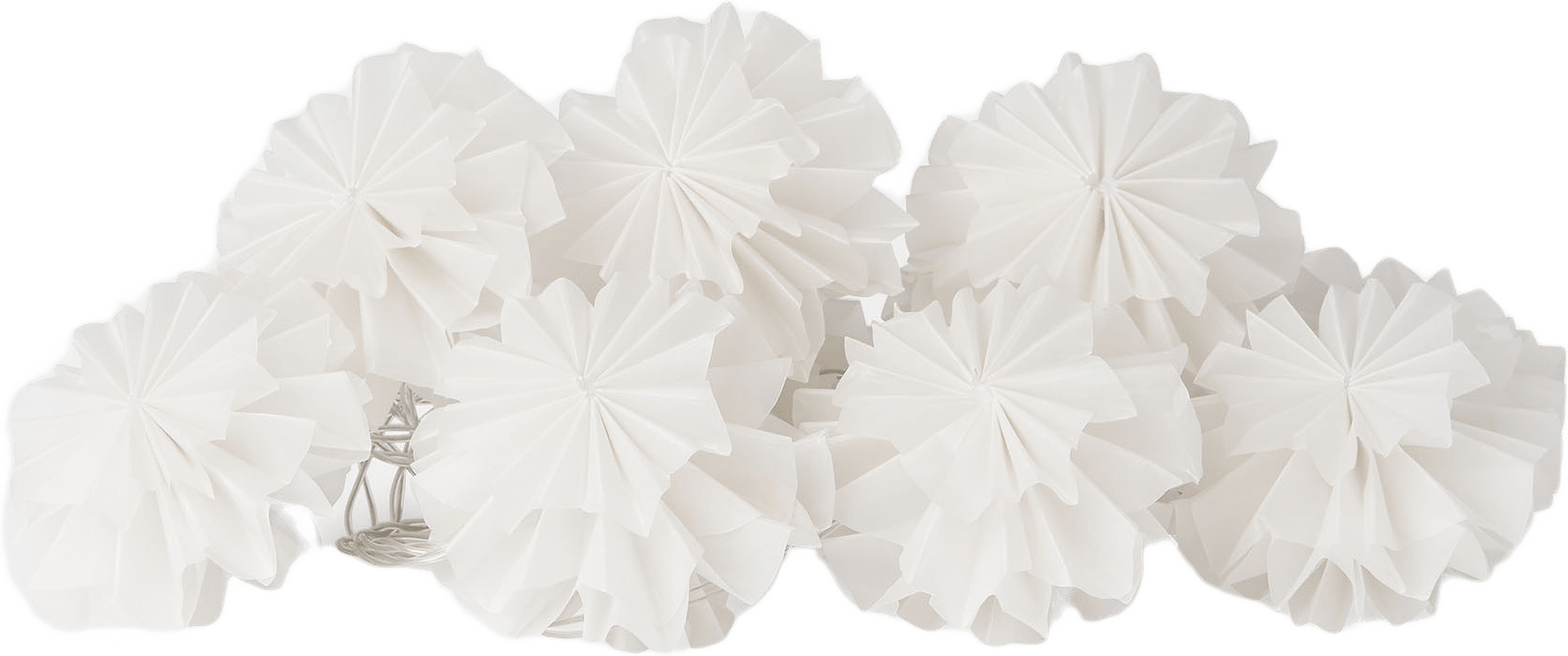 Ljusslinga med stjärnor EVA 10 lampor, från Åhléns Home, i färgen White.