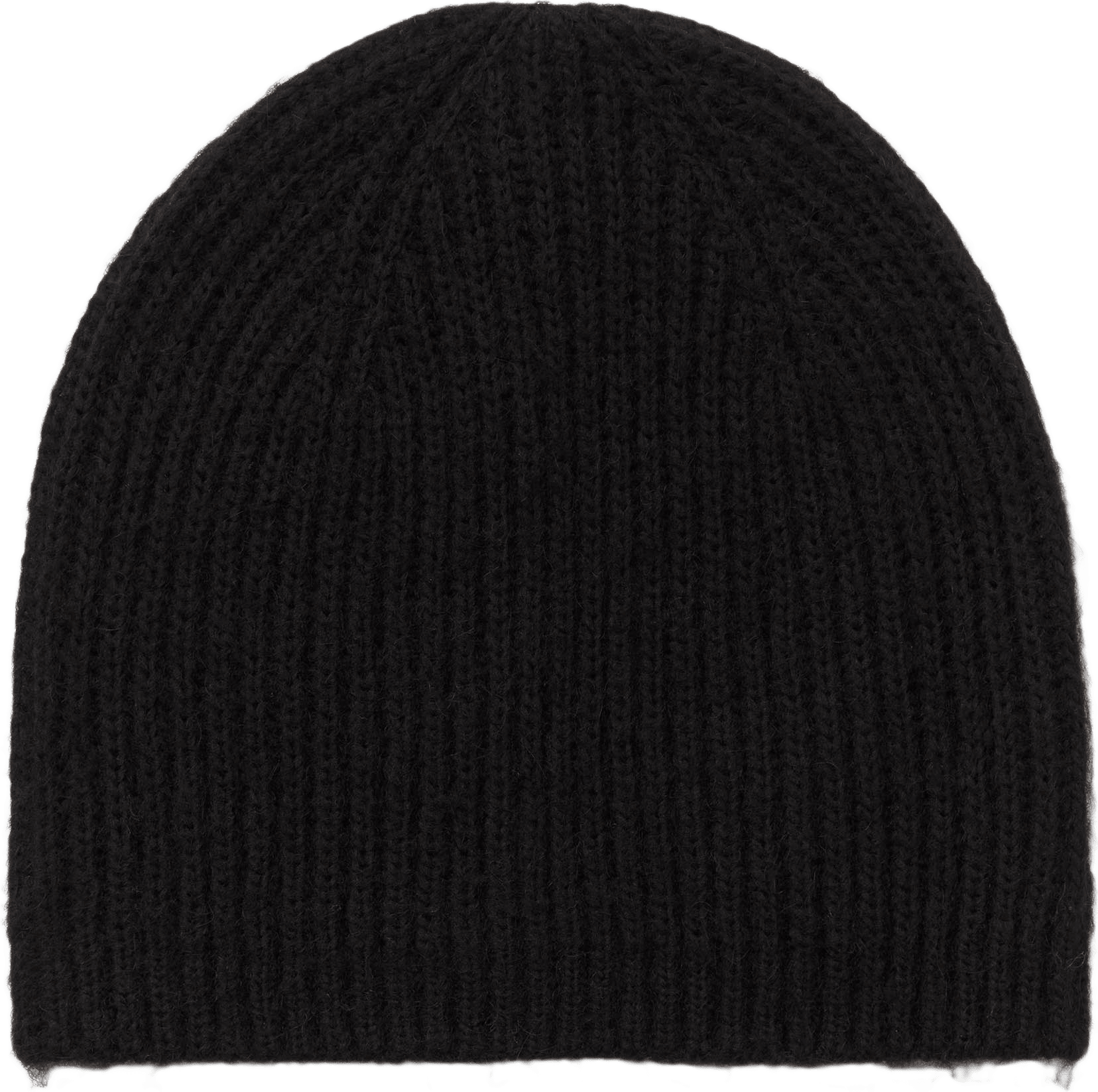 Enfärgad mössa WILHELMINA, från Å WOMAN, i färgen Black.