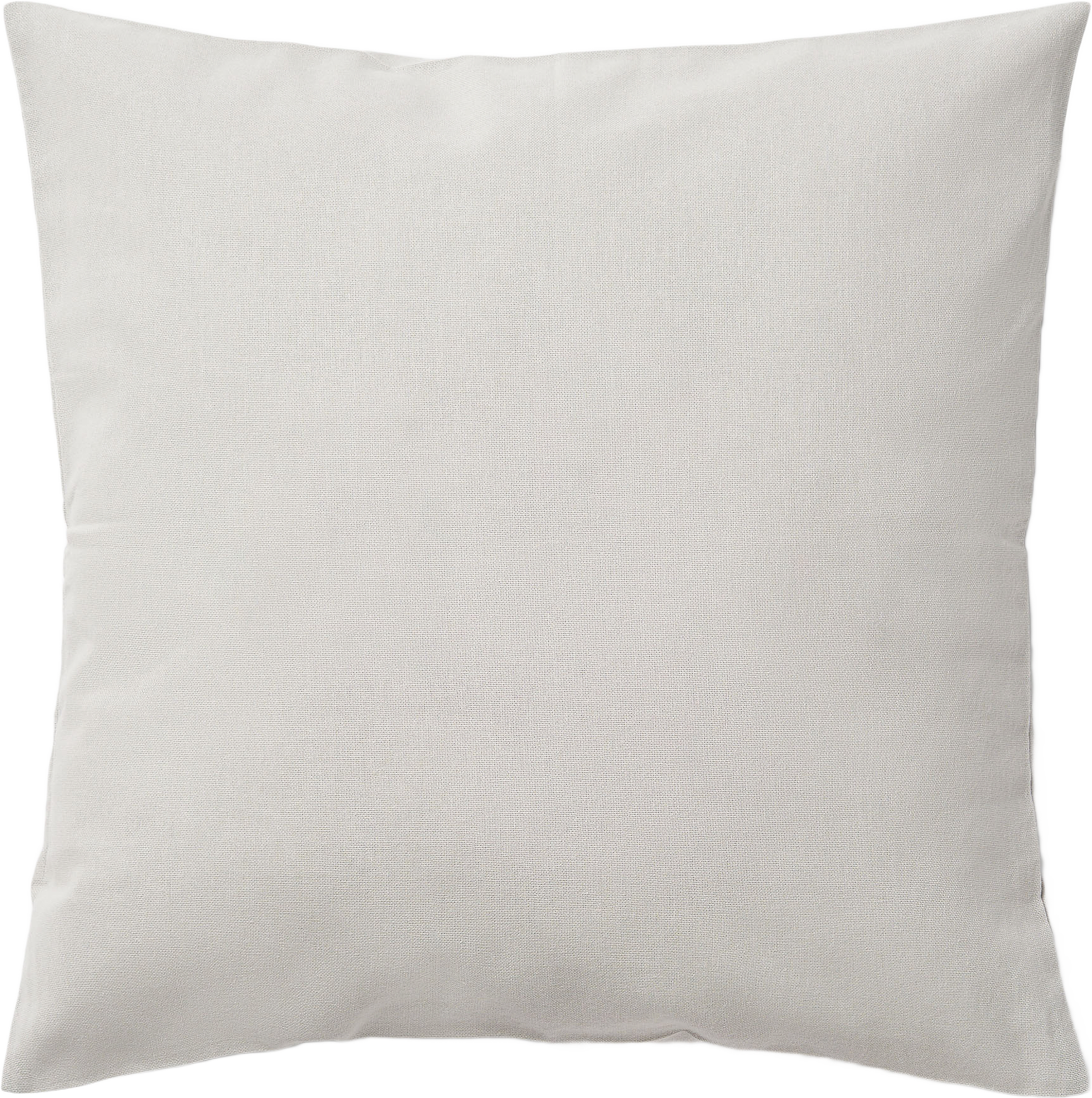Enfärgat kuddfodral MIKA 48x48 cm, från Åhléns Home, i färgen Light Grey.