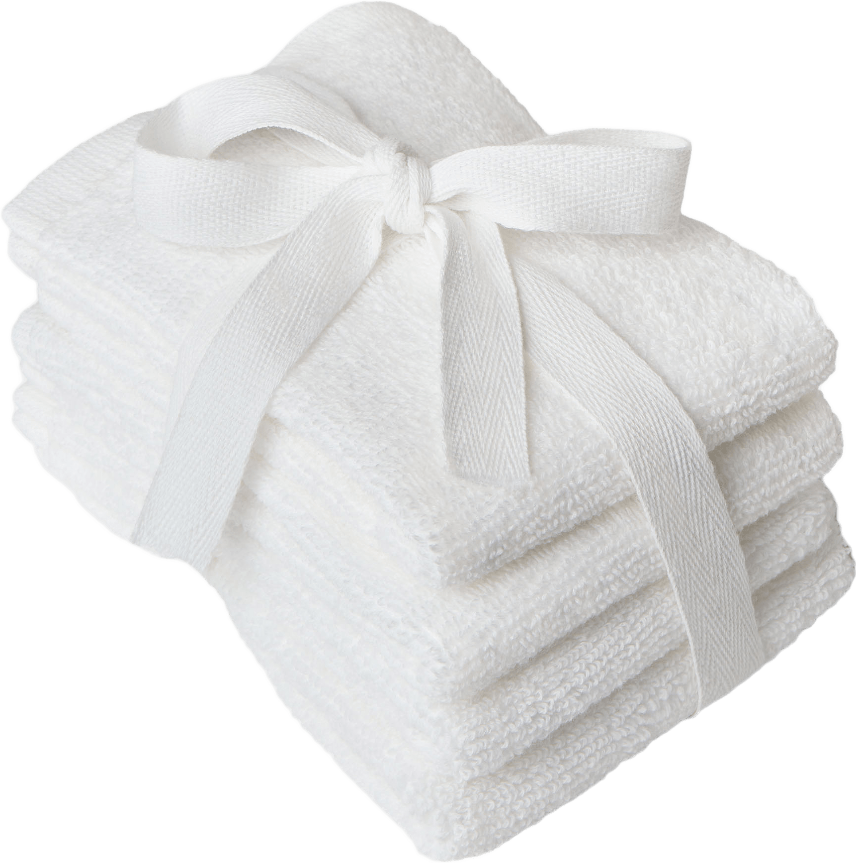 Ansiktshandduk STELLA, 4-pack, från Åhléns Home, i färgen White.