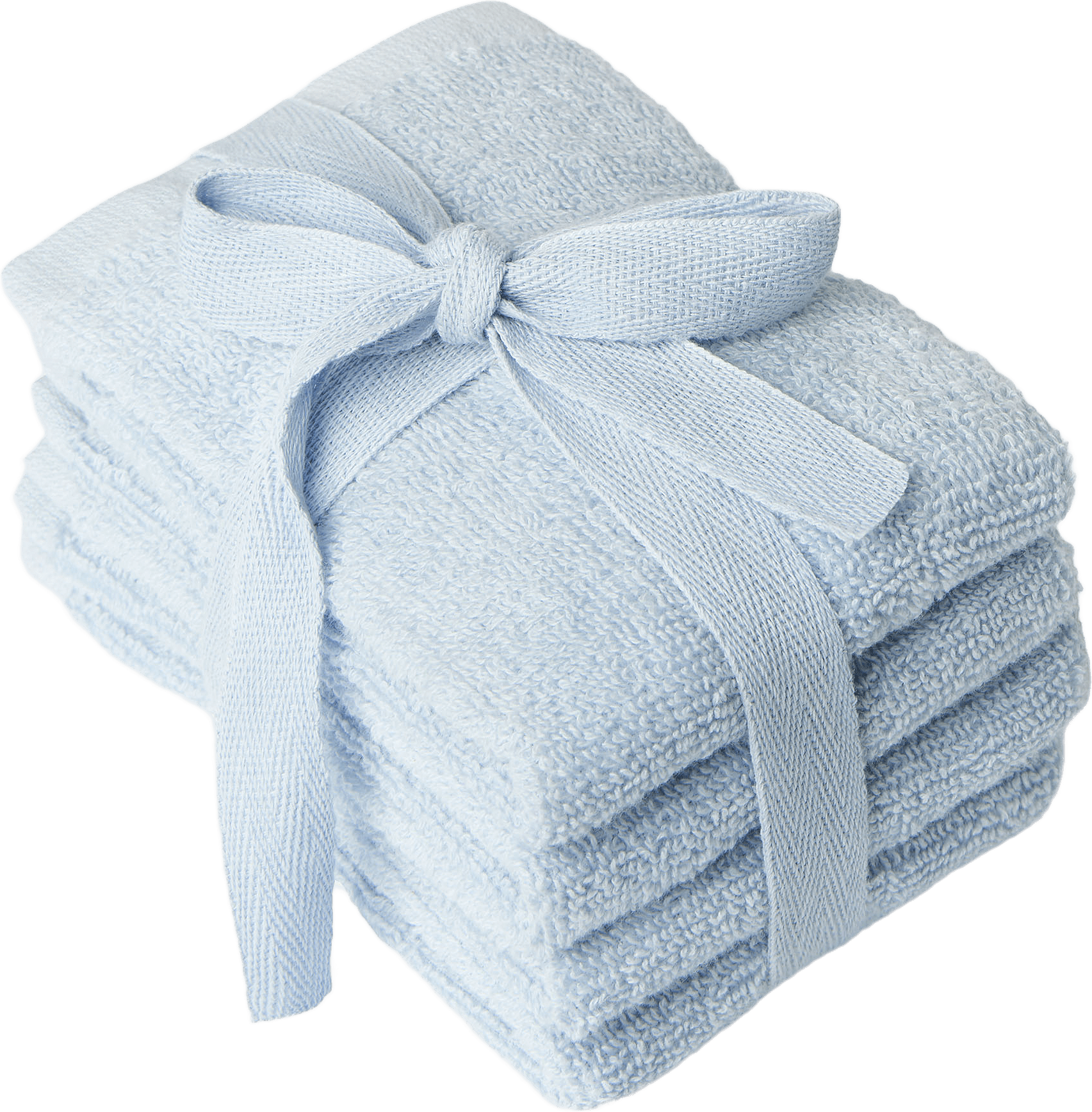 Ansiktshandduk STELLA, 4-pack, från Åhléns Home, i färgen Lt Blue.