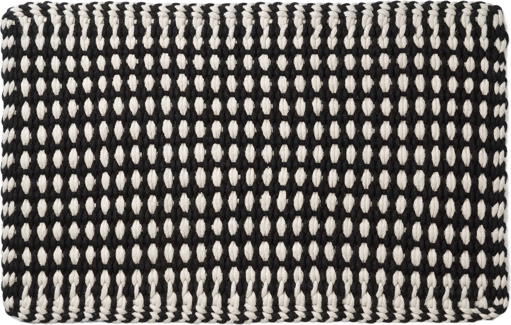 Dörrmatta i jute ADELE 50x80 cm, från Åhléns Home, i färgen Offwhite/Black.