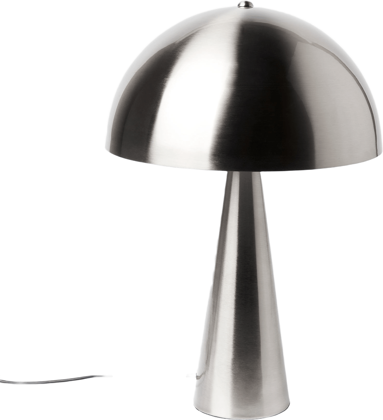 Bordslampa i metall ZIA, från Åhléns Home, i färgen Chrome.