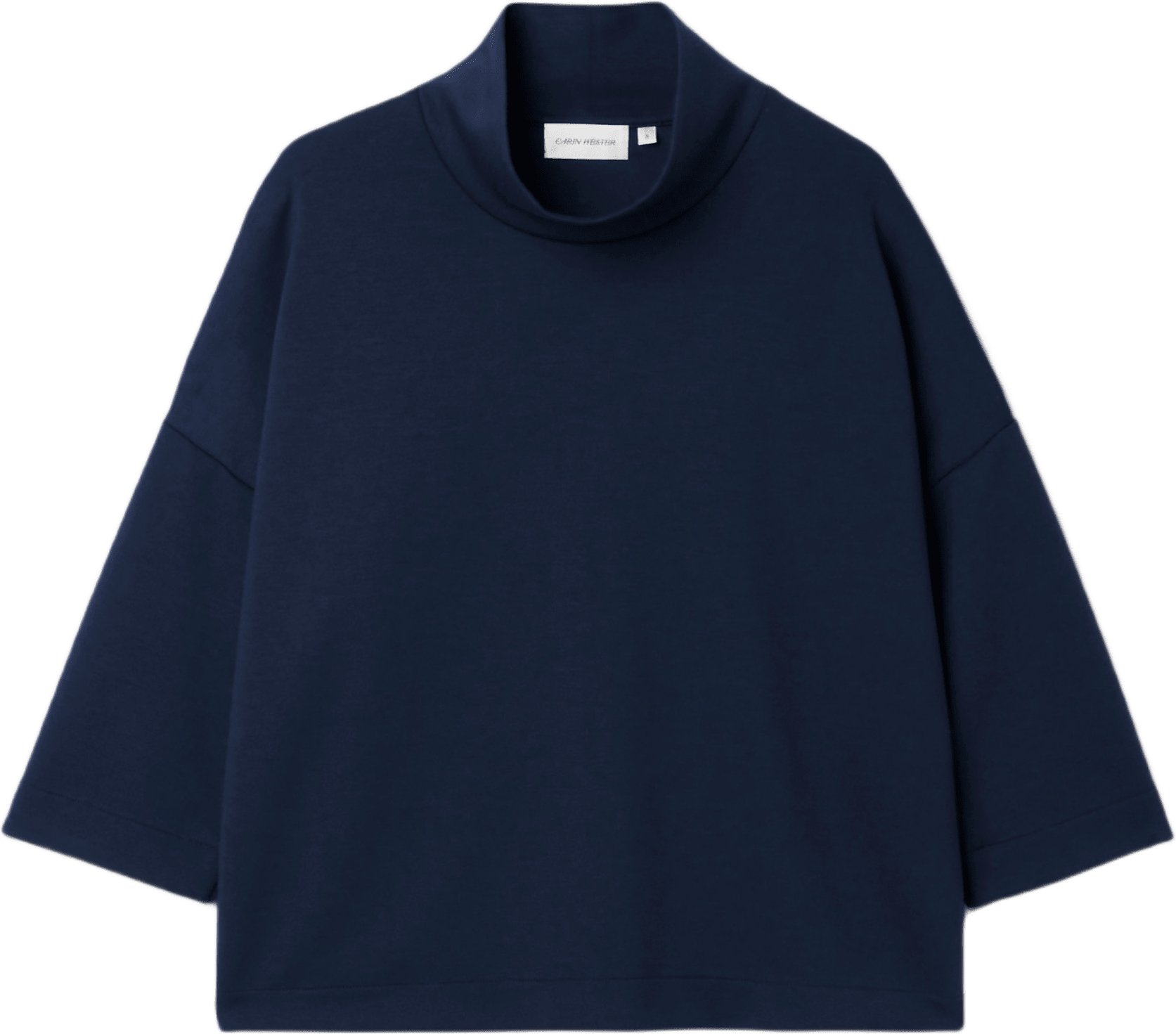 Tröja med ståkrage CYKLINA, från Carin Wester, i färgen Navy.