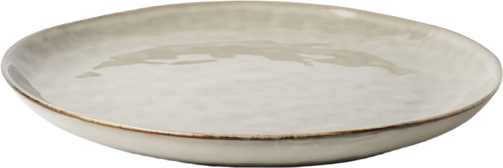 Tallrik REACTIVE 25 cm, från Åhléns Home, i färgen Beige.
