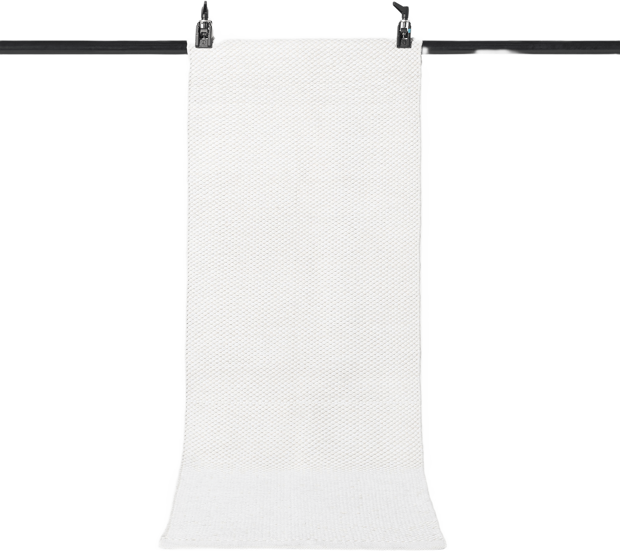 Vävd bomullsmatta DOTS 70x200 cm, från Åhléns Home, i färgen Off White.