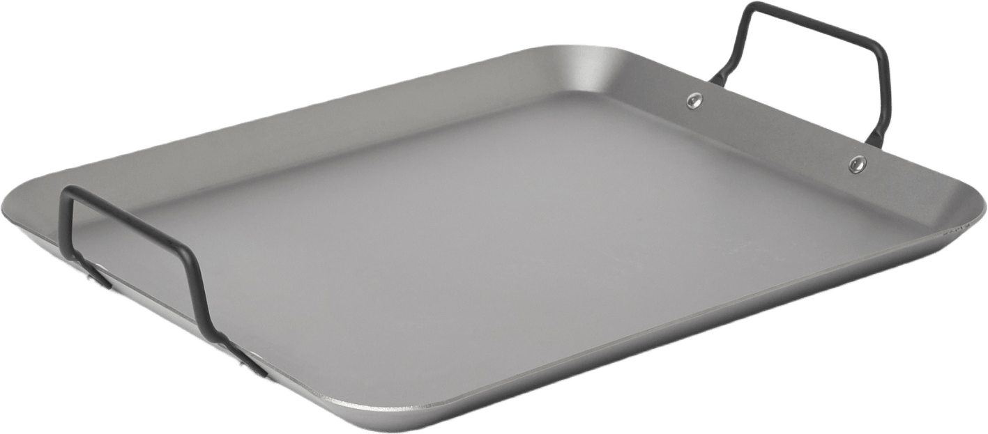 Grillbricka kolstål 40x30 cm, från GRANBERG, i färgen Grey.