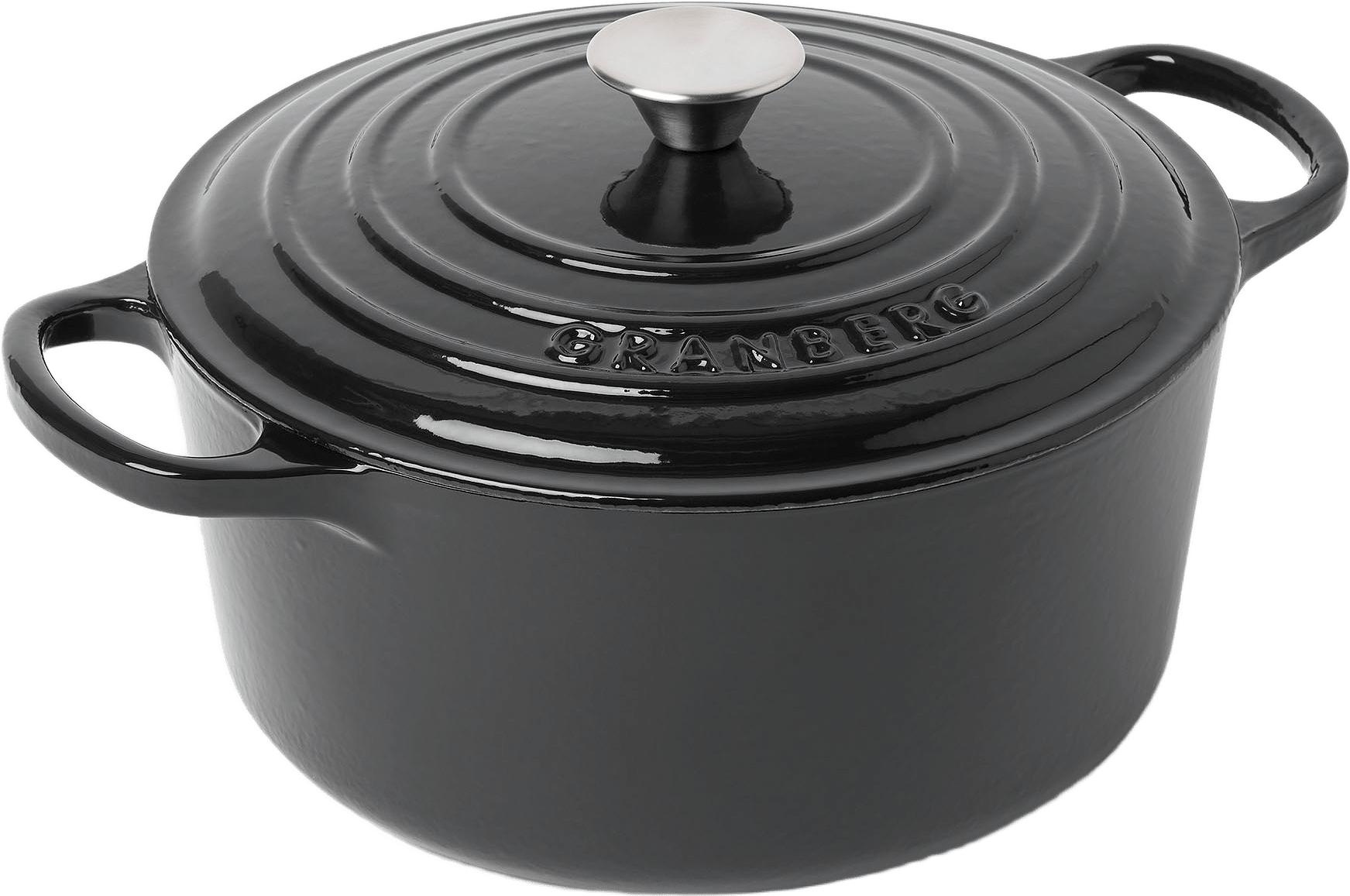Gjutjärnsgryta 5,1 L, från GRANBERG, i färgen Black.