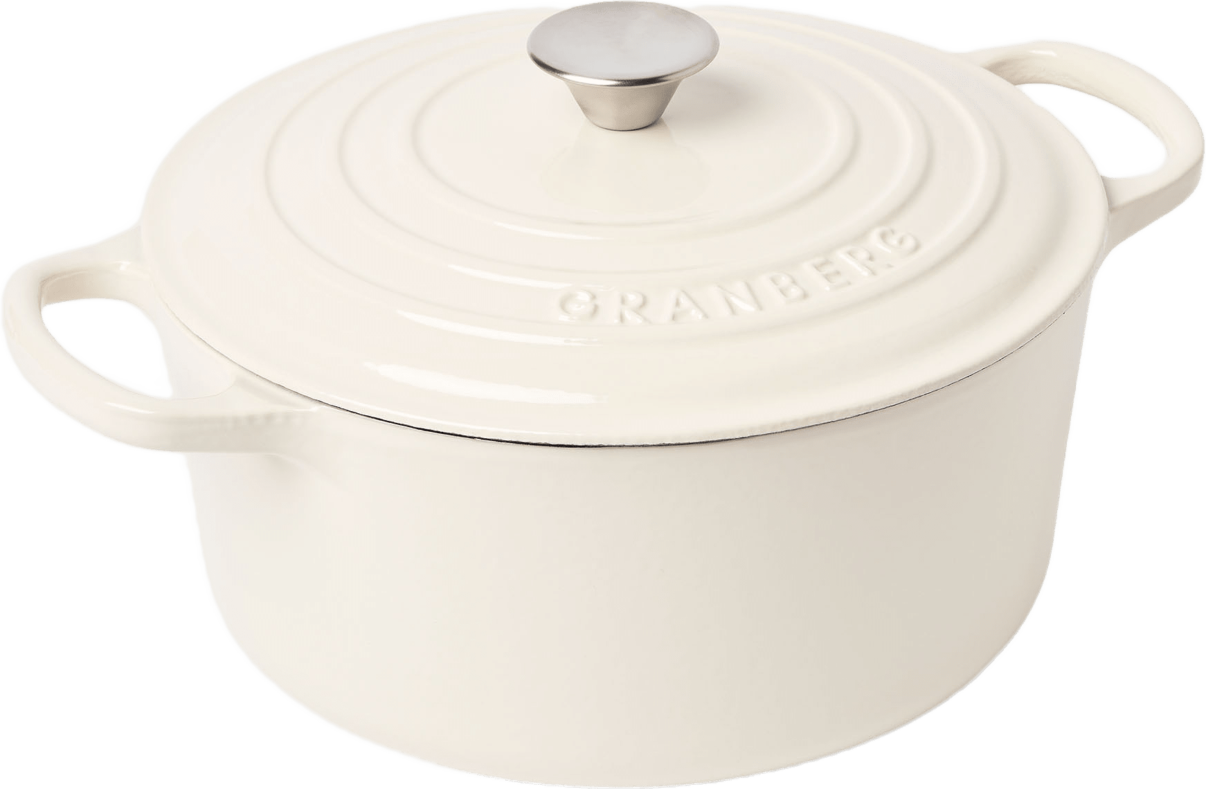 Gjutjärnsgryta 5,1 L, från GRANBERG, i färgen Cream.