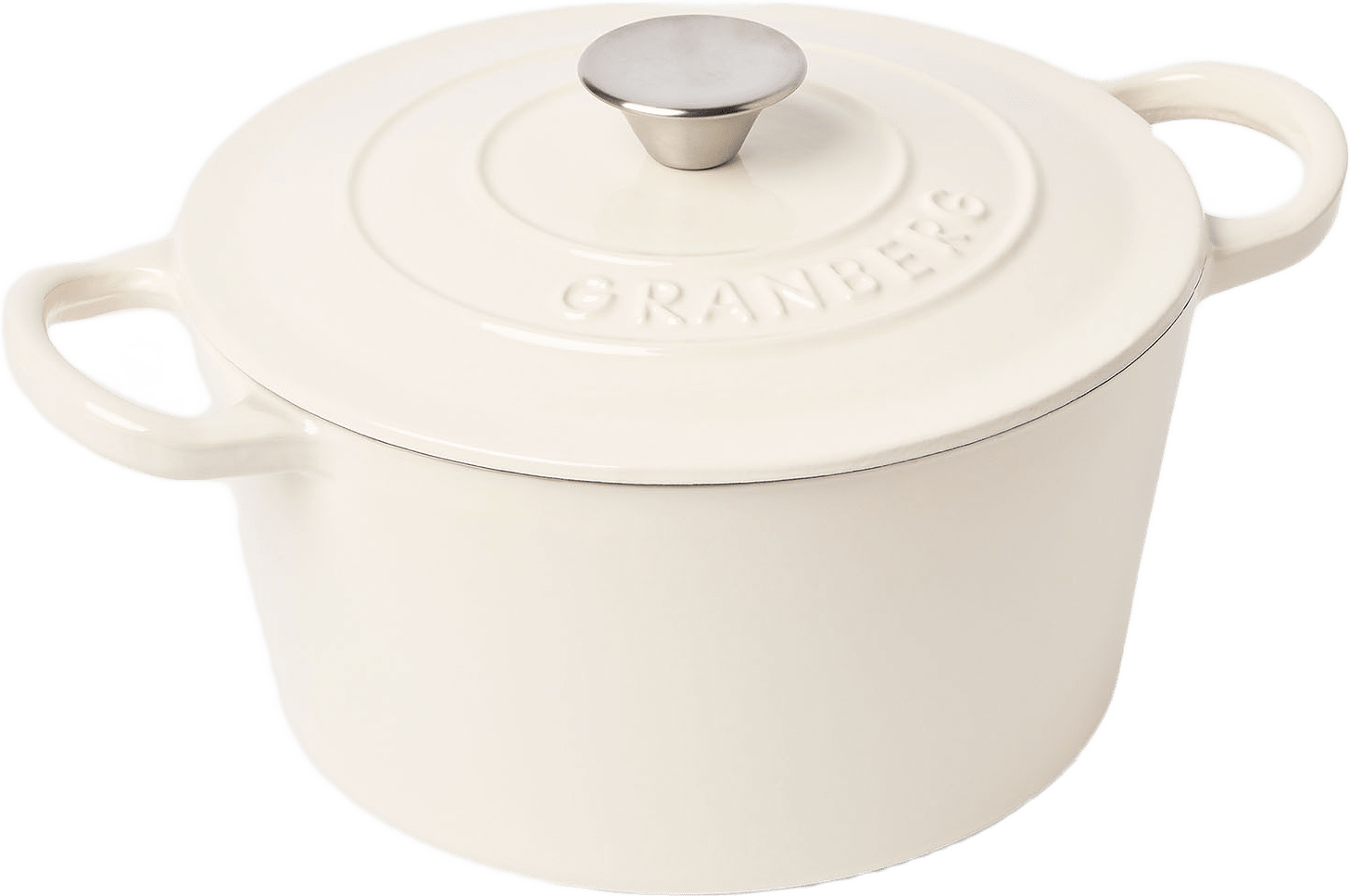 Gjutjärnsgryta 4 L, från GRANBERG, i färgen Cream.