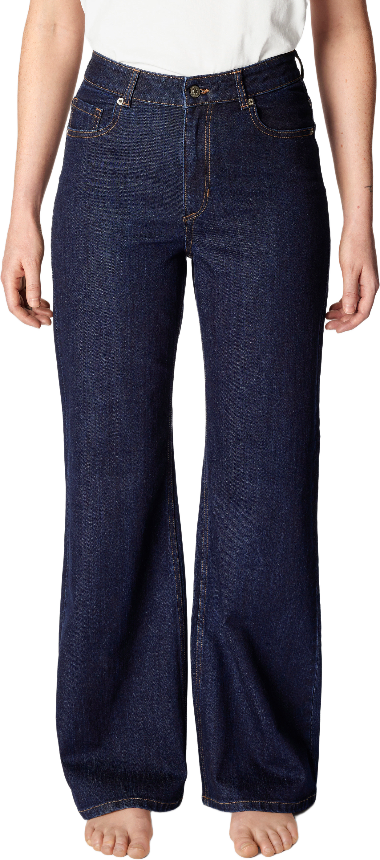 Raka jeans med hög midja CINDY