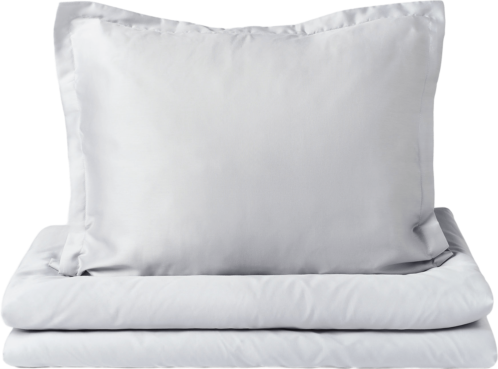 Bäddset SATIN 150x210 cm, från Åhléns Home, i färgen Lt Grey.