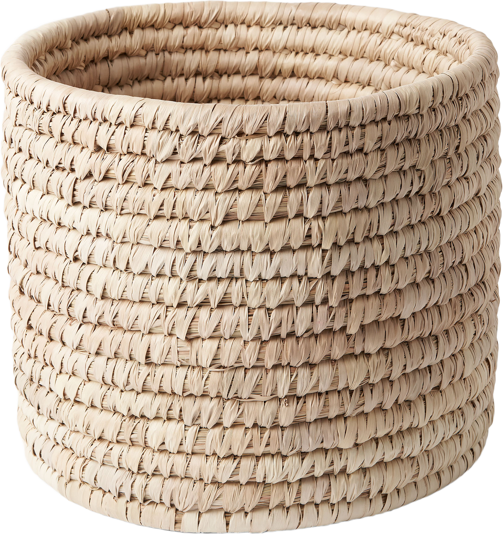 Flätad förvaringskorg DHAKA M, från Åhléns Home, i färgen Beige.