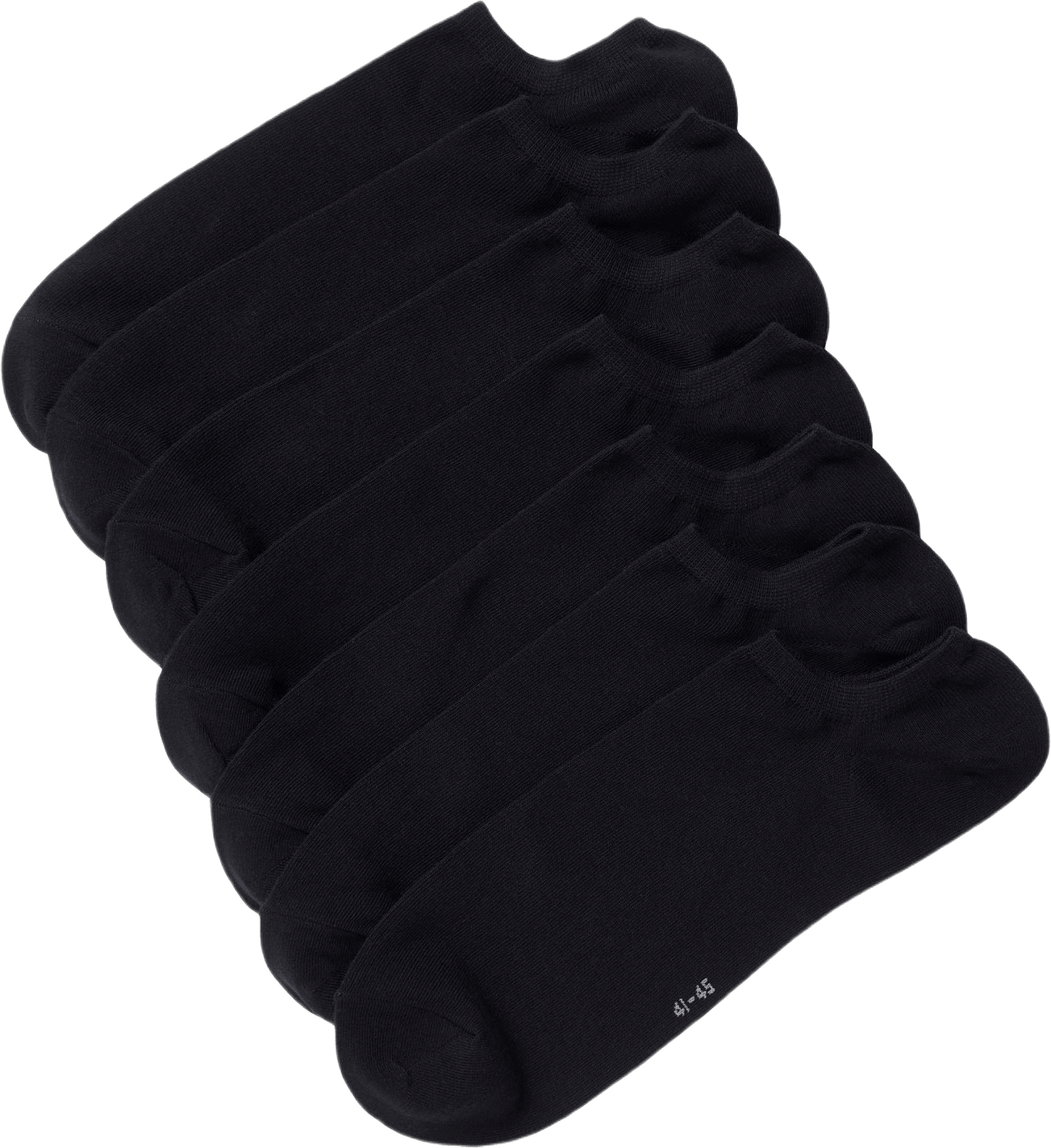 Ankelsockor i bomull, 7-pack, från Å MAN, i färgen Black.