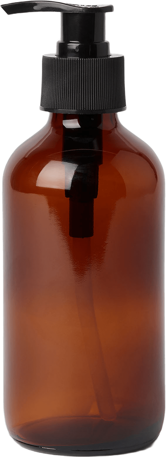 Pumpflaska GLAS 250 ml, från Åhléns Home, i färgen Brown.