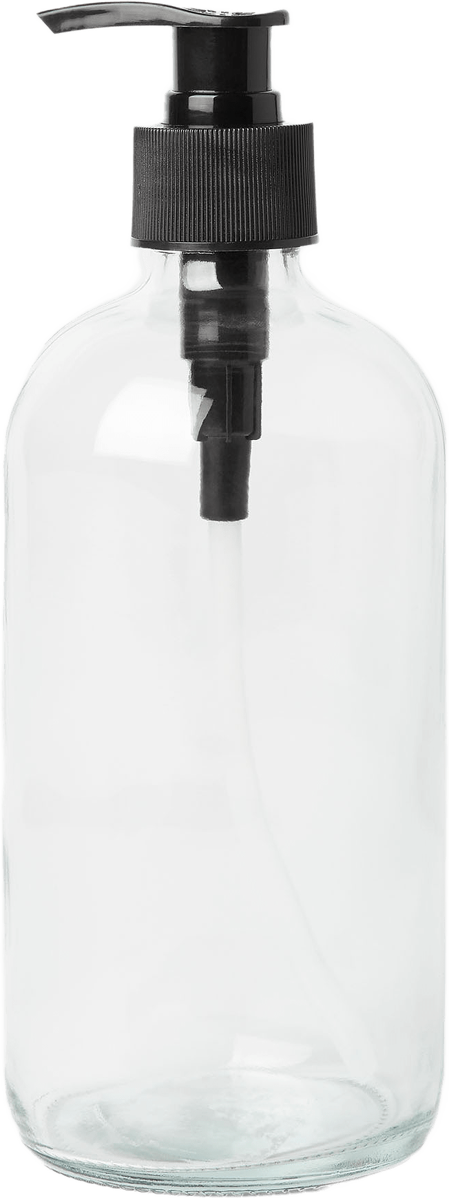 Pumpflaska GLAS 500 ml, från Åhléns Home, i färgen Clear.