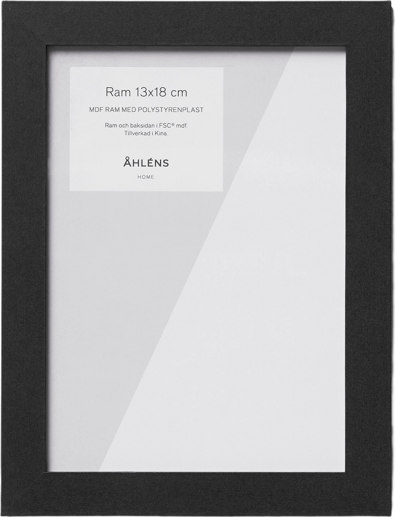 Träram 13x18 cm, från Åhléns Home, i färgen Black.
