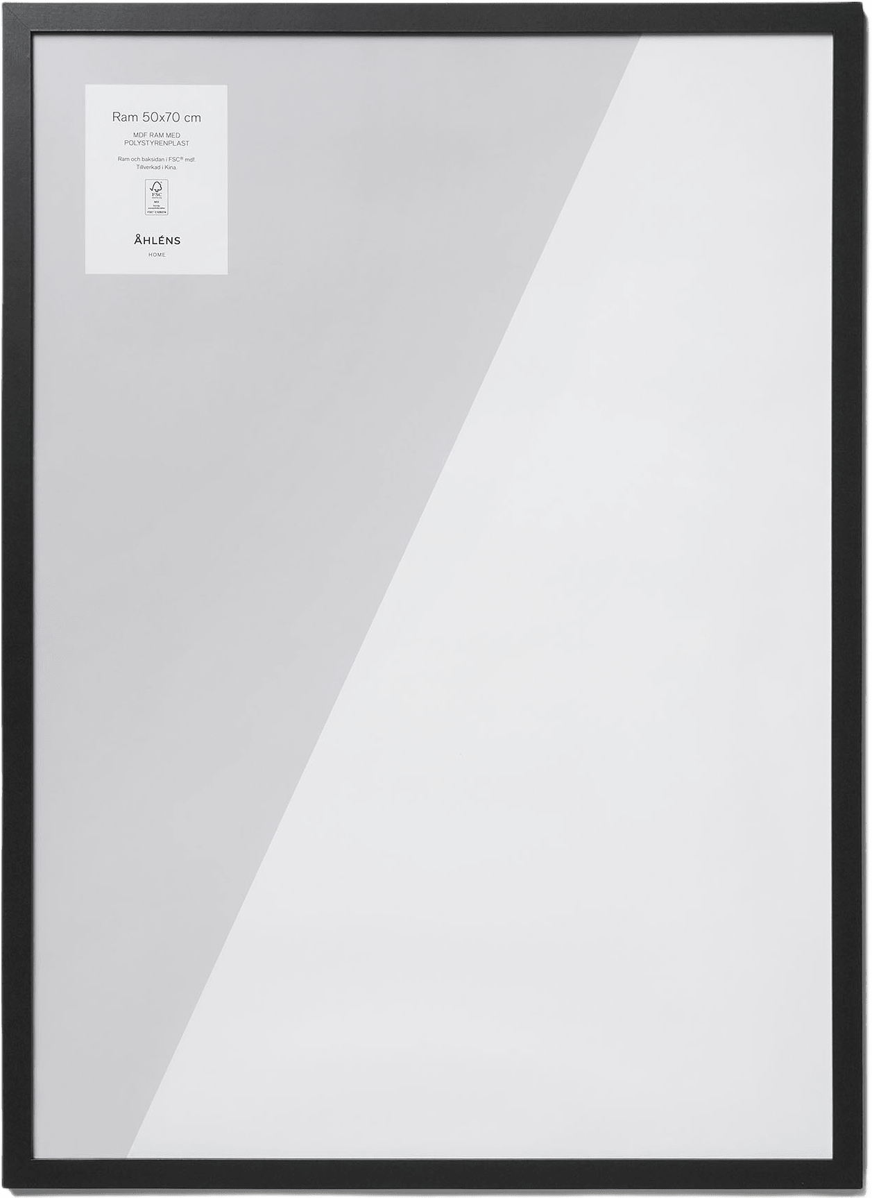 Träram 50x70 cm, från Åhléns Home, i färgen Black.