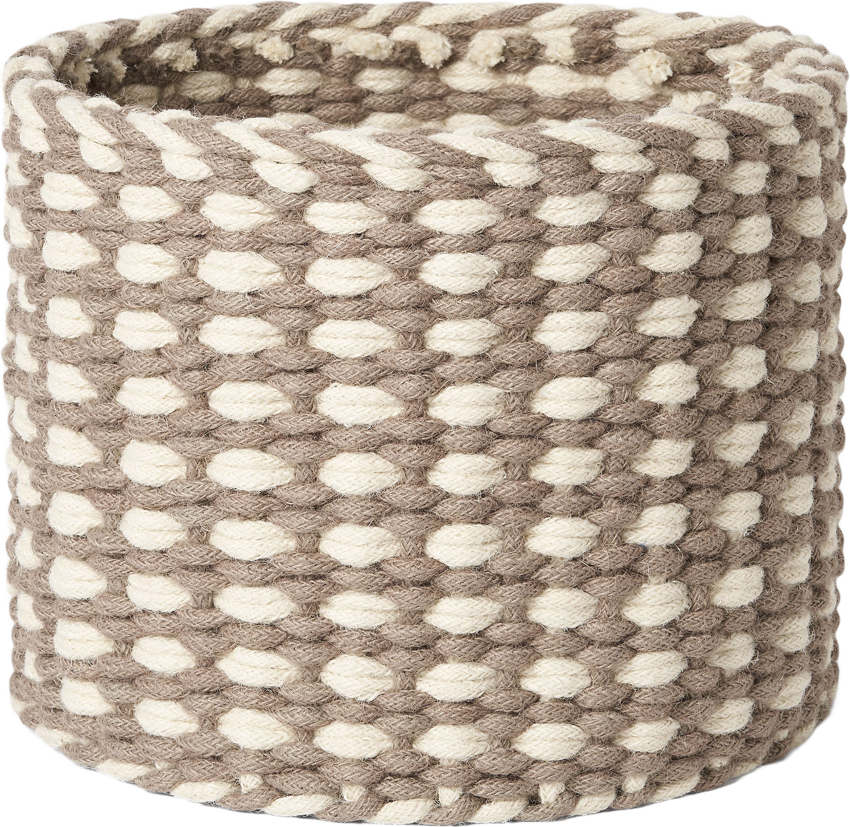 Flätad korg i jute ADELE 32 cm, från Åhléns Home, i färgen Off White/Beige.