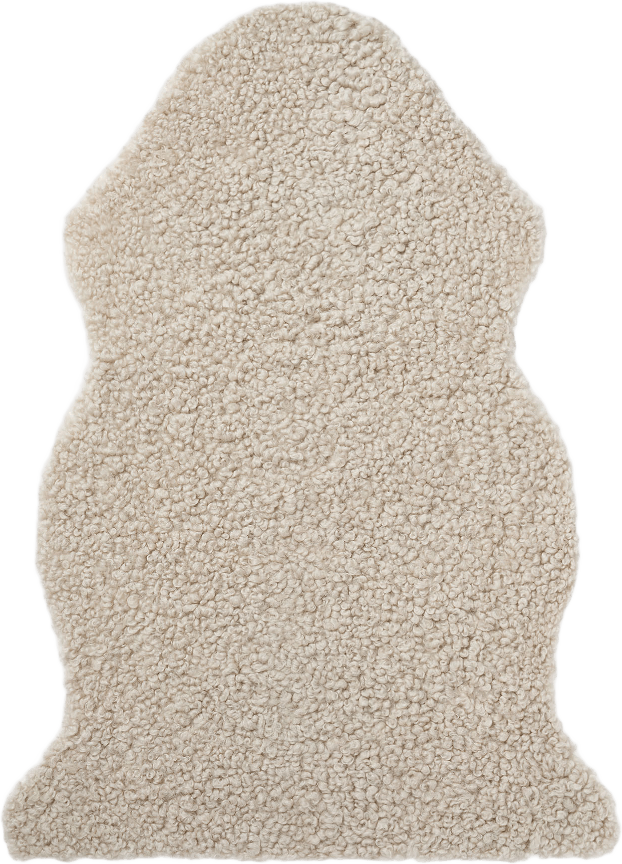 Fårskinn med lockig päls 50x85 cm, från Åhléns Home, i färgen Beige.