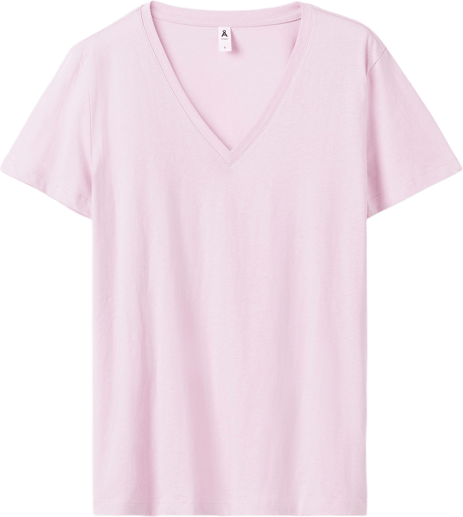 V-ringad t-shirt i ekologisk bomull LENA