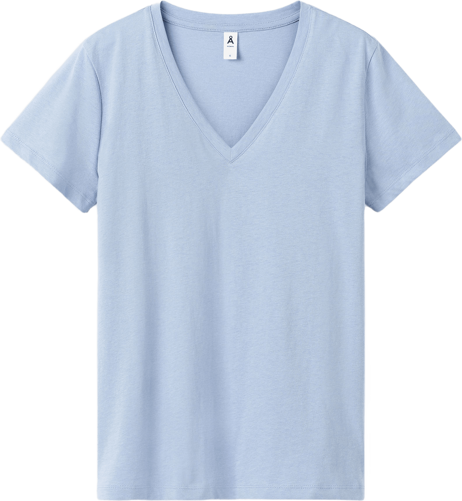 V-ringad t-shirt i ekologisk bomull LENA