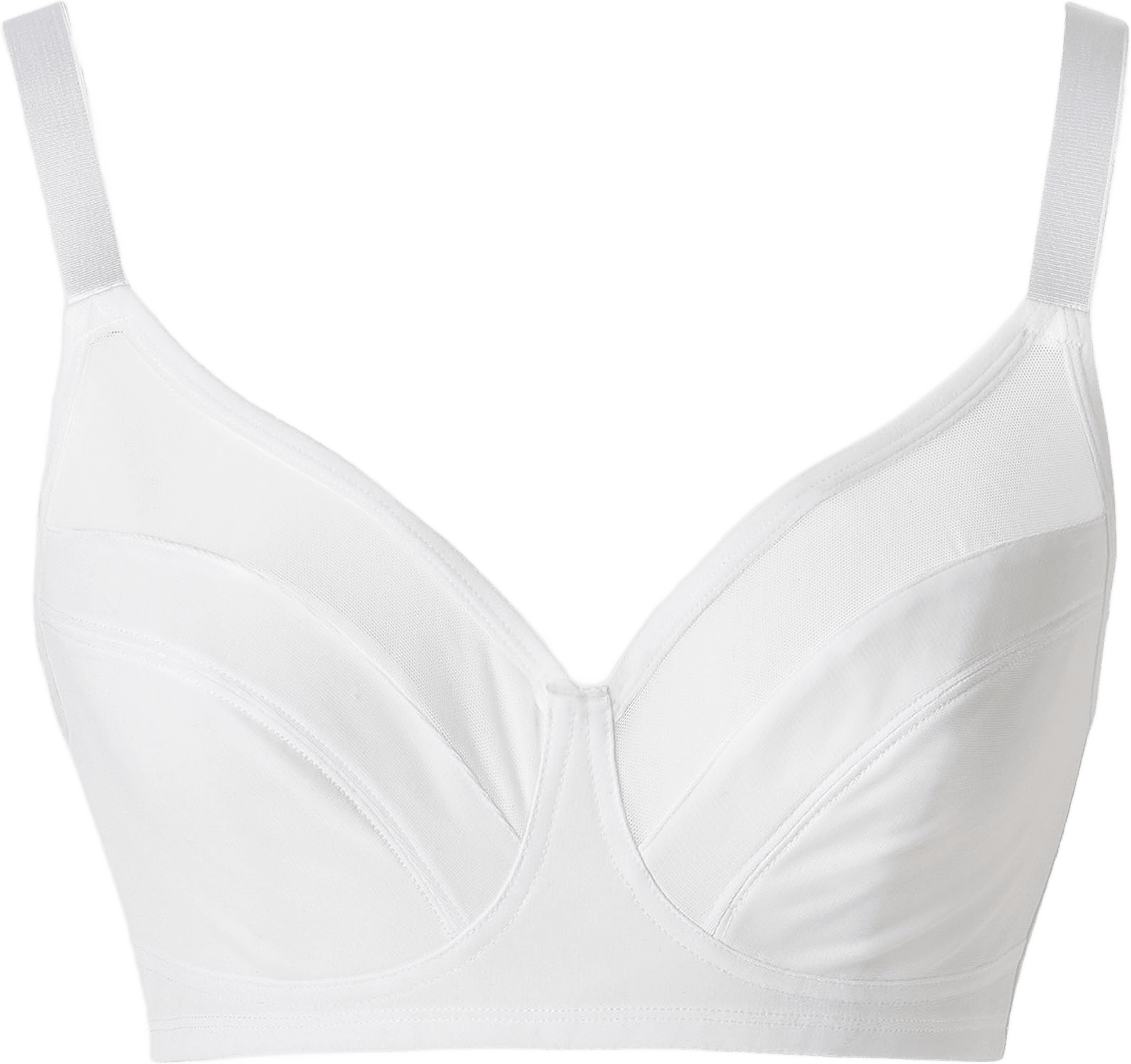 Mjuk BH med mesh ANITA, från Å WOMAN, i färgen Offwhite.