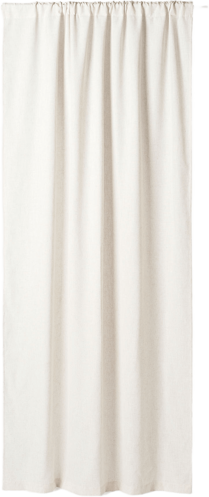 Gardin i linnemix LOUISE 140x250 cm, från Åhléns Home, i färgen Offwhite.