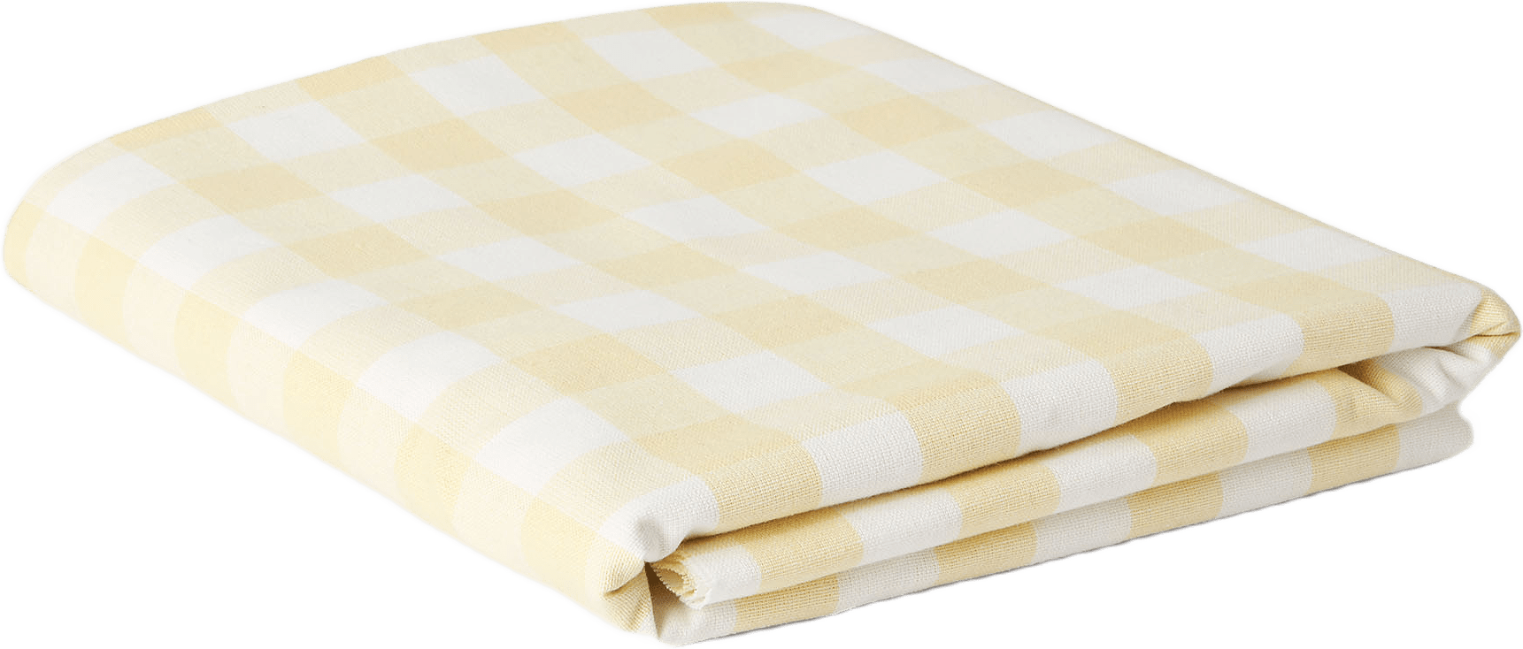 Avtorkningsbar bordsduk GINGHAM 145x220 cm, från Åhléns Home, i färgen Light Yelllow.