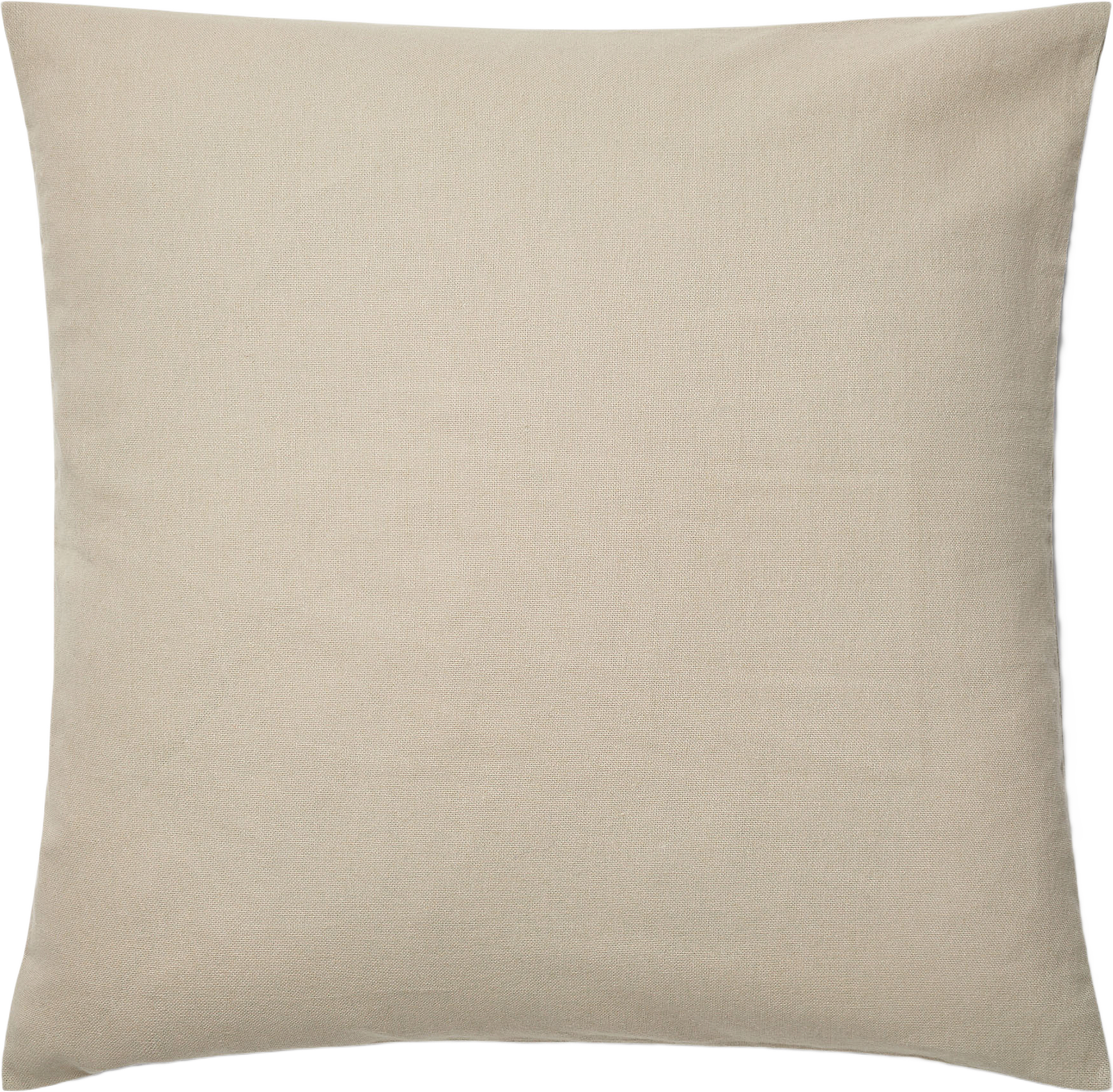 Enfärgat kuddfodral MIKA 48x48 cm, från Åhléns Home, i färgen Beige 2.