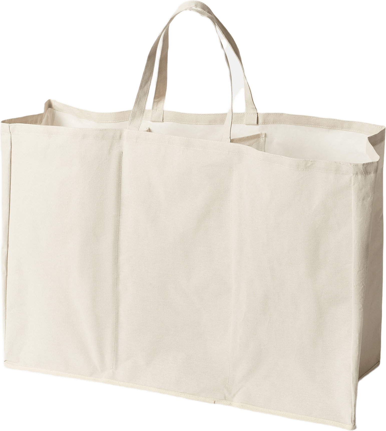 Tvättkorg med tre fack VASKA, från Åhléns Home, i färgen Beige.