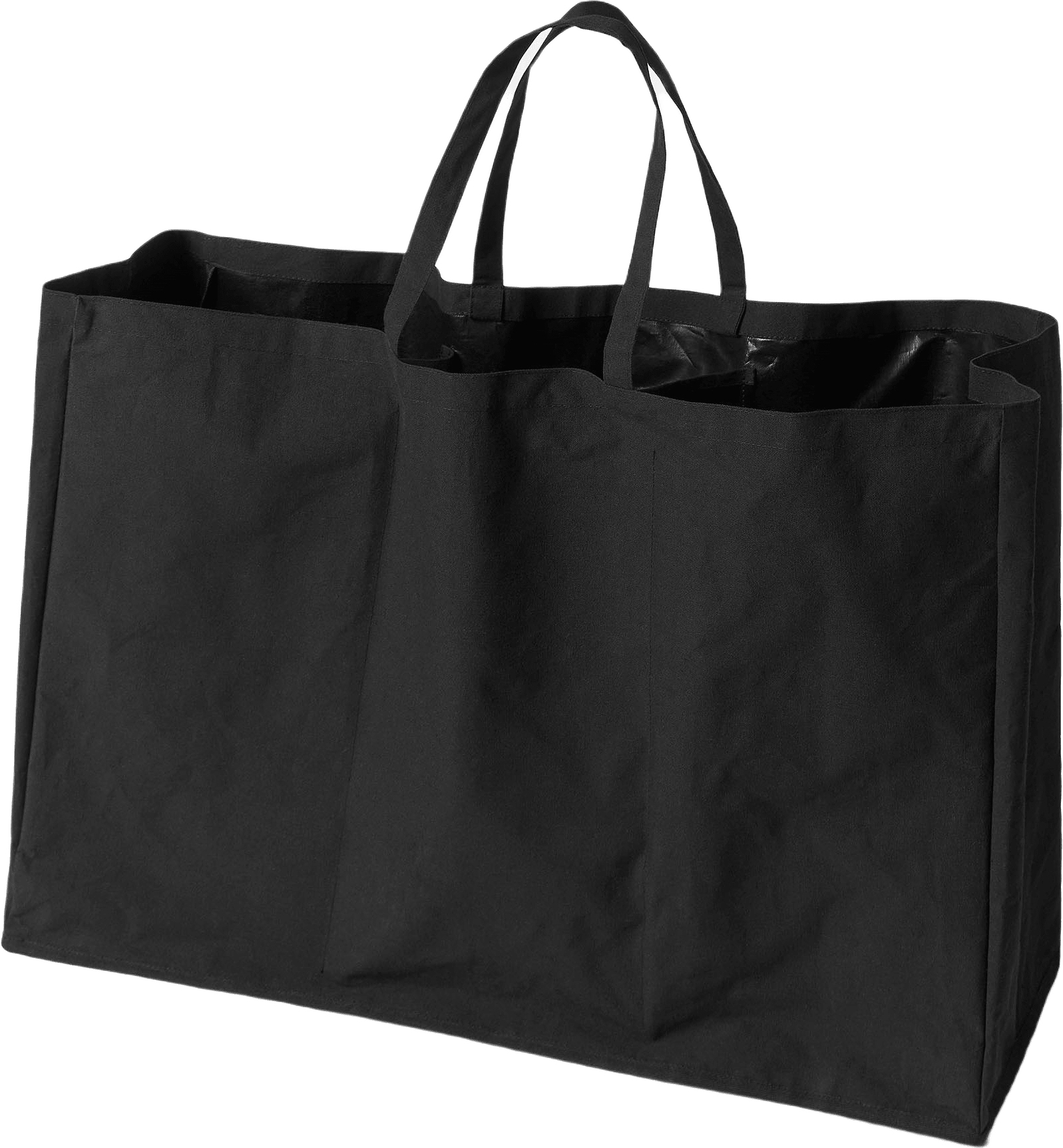 Tvättkorg med tre fack VASKA, från Åhléns Home, i färgen Black.